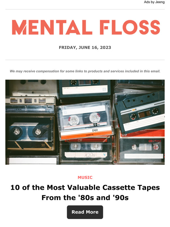 Mental Floss Store 10 of the Most Valuable Cassette Tapes From the
