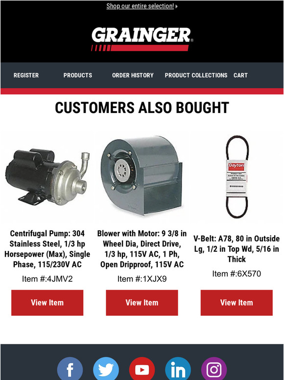 Grainger Email Newsletters Shop Sales, Discounts, and Coupon Codes