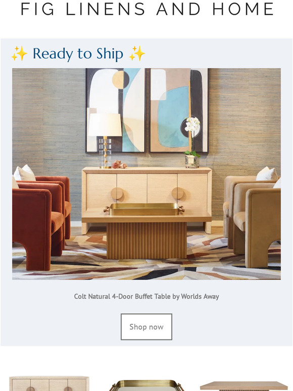 Room in a Jiffy: In-Stock & Ready to Ship
