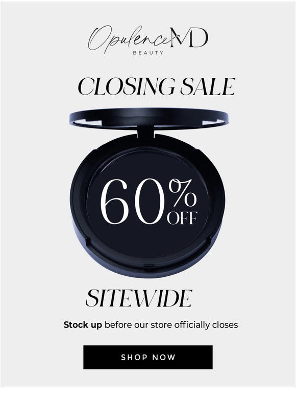60% off ENTIRE STORE