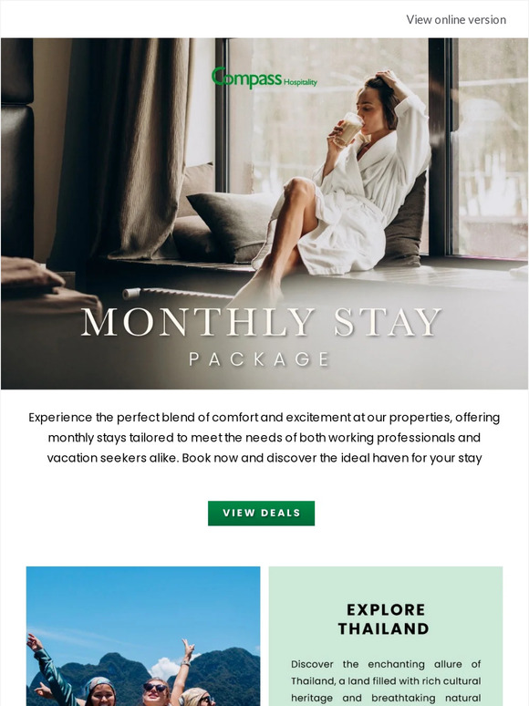 Enjoy this special offer on your long-term stay!