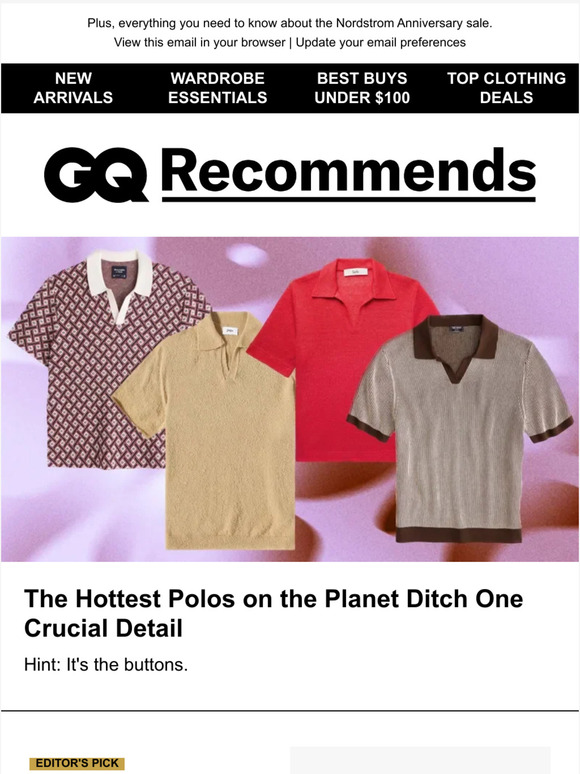 GQ magazine The 10 Hottest Polos on the Milled