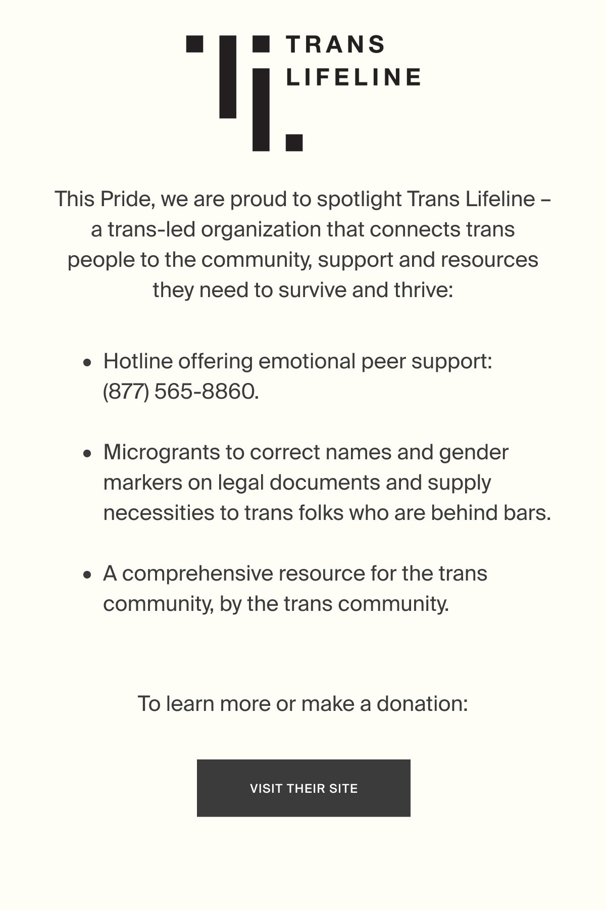 Parachute: Spotlight On: Trans Lifeline | Milled