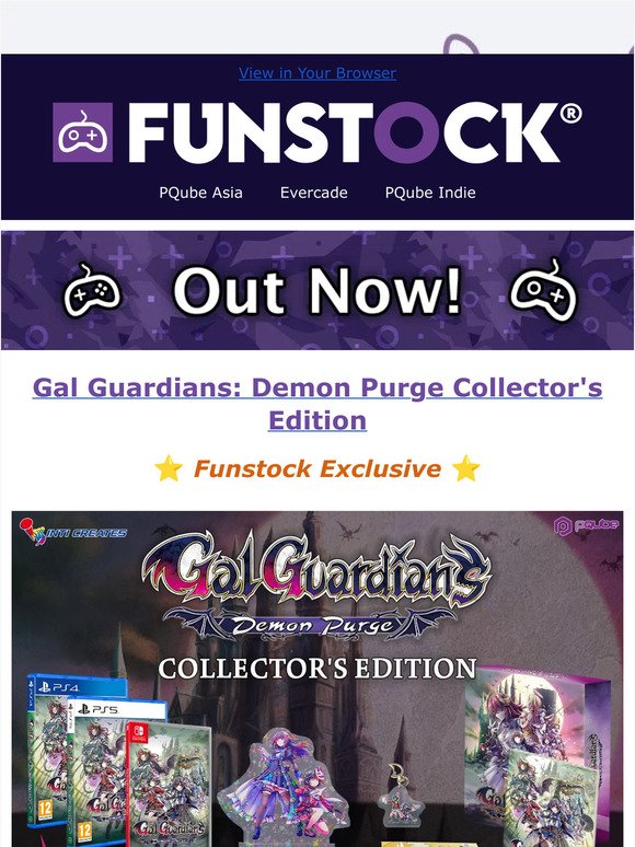 OUT NOW: Gal Guardians Demon Purge Collector's Edition | Check out the new Originals Bundle from Evercade! | COMING SOON: Valthirian Arc: Hero School Story 2 | PRE-ORDER NOW: Sydney Arcade & Piko Interactive Arcade 1 Bundle