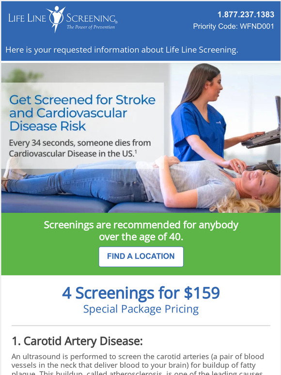 Life Line Screening As Requested Here s Your Life Line Screening Life Line Screening As Requested Here s Your Life Line Screening