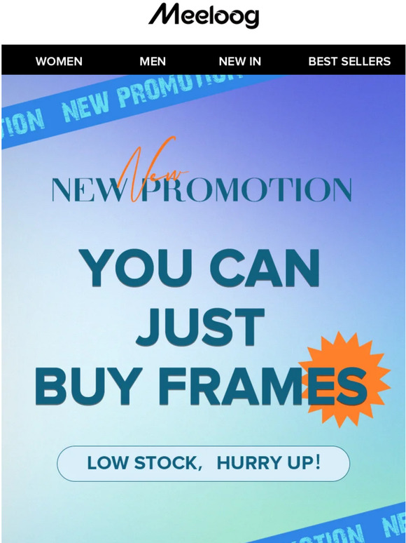 🕶️New Promotions! You can just buy frames!
