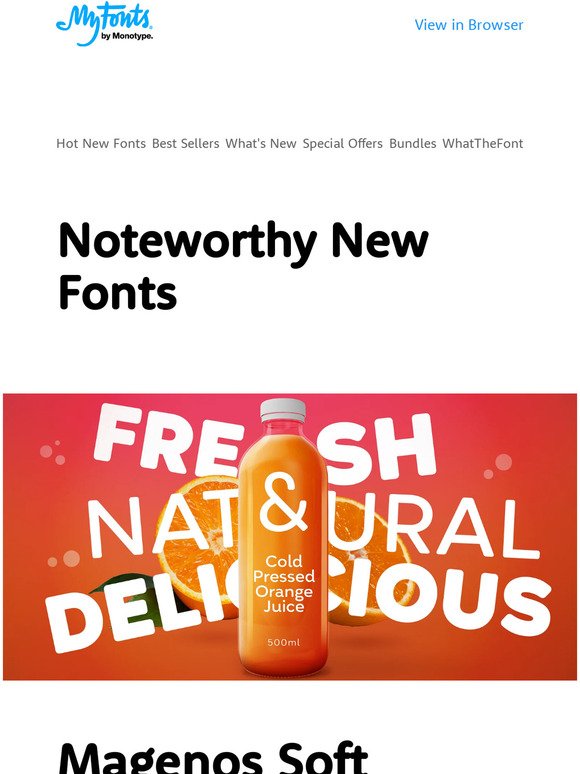 Stay ahead of the curve with fresh fonts