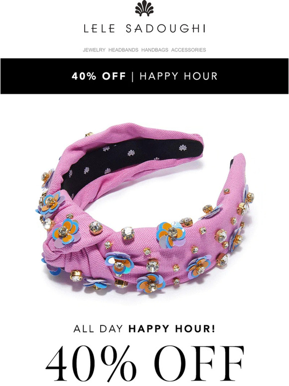 Today only! 40% off select styles