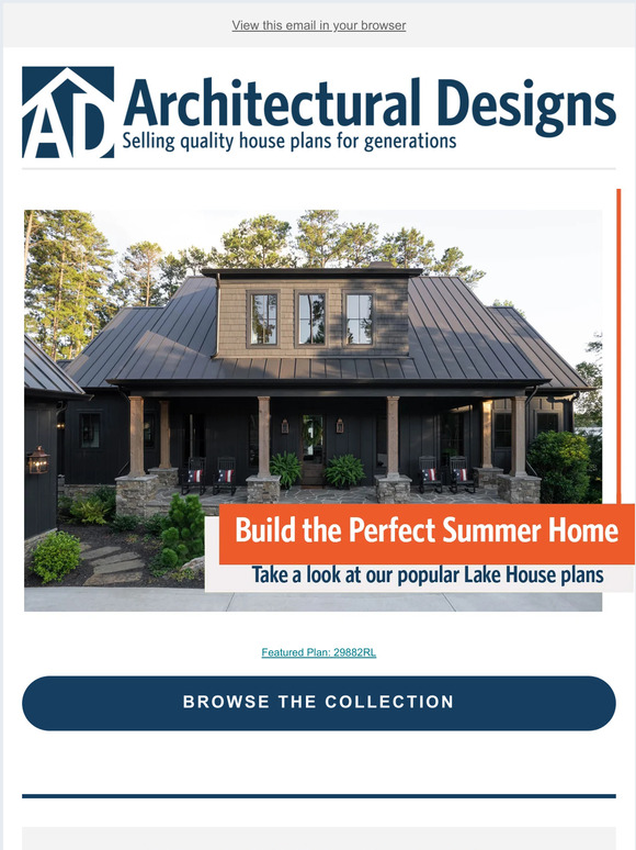 Architectural Designs 🎆Best Lake House Plans for Summer! Milled