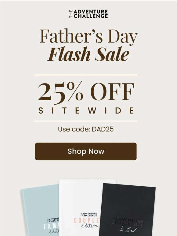 Father’s Day FLASH SALE this weekend only!