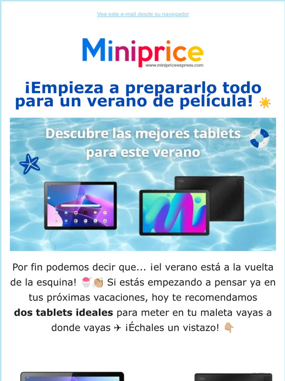 Descubre las mejores tablets para este verano ☀️