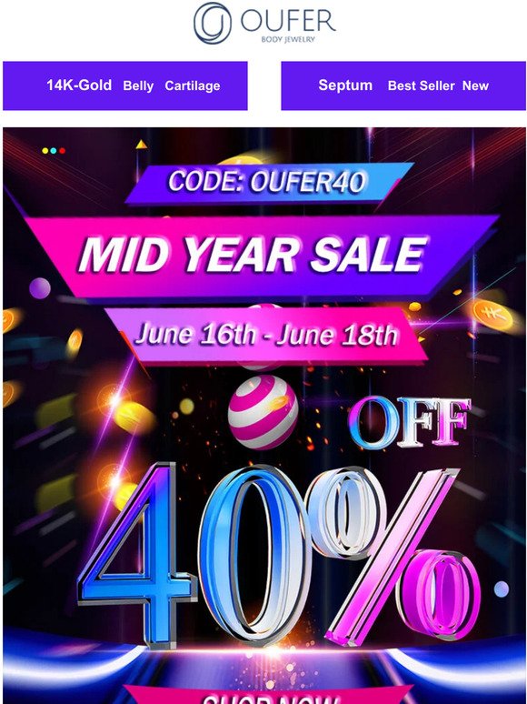 🔥Don‘t Miss 🌞OUFER MID-Year Sale💚-40% OFF💥