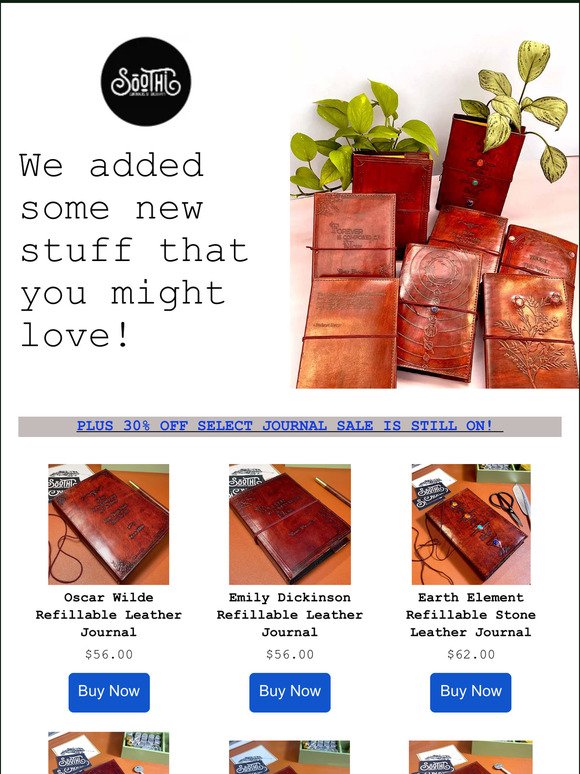 Did You See The New Journals! +30% Off!
