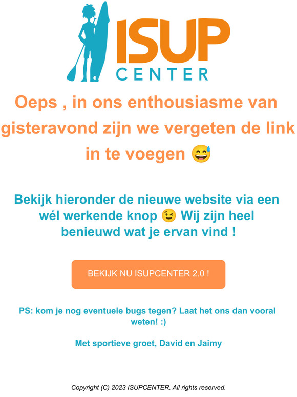 😅 OEPS, LINK VERGETEN! 🫣