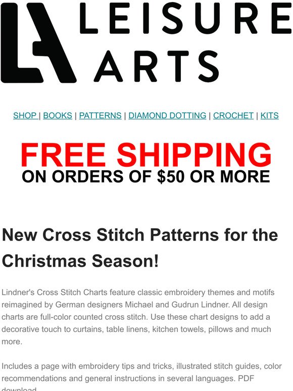 New Cross Stitch Patterns for the Christmas Season!