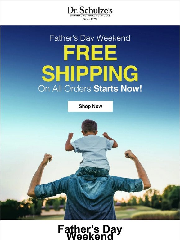FREE Shipping for Father’s Day Weekend!