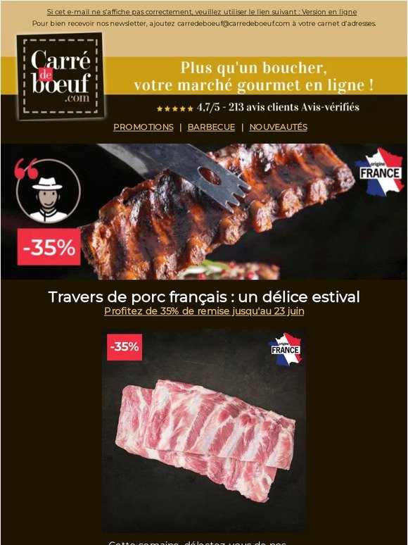 -35% sur le travers de porc français 🇨🇵