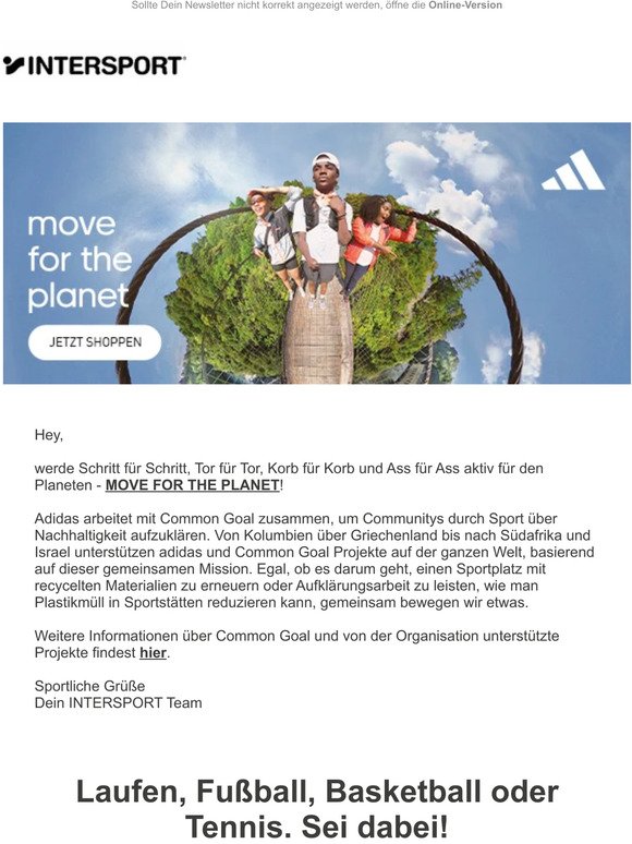 Move for the planet mit adidas!