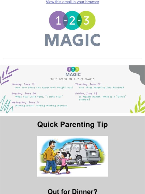 1-2-3 Magic: Taking Time for Bonding with Your Child