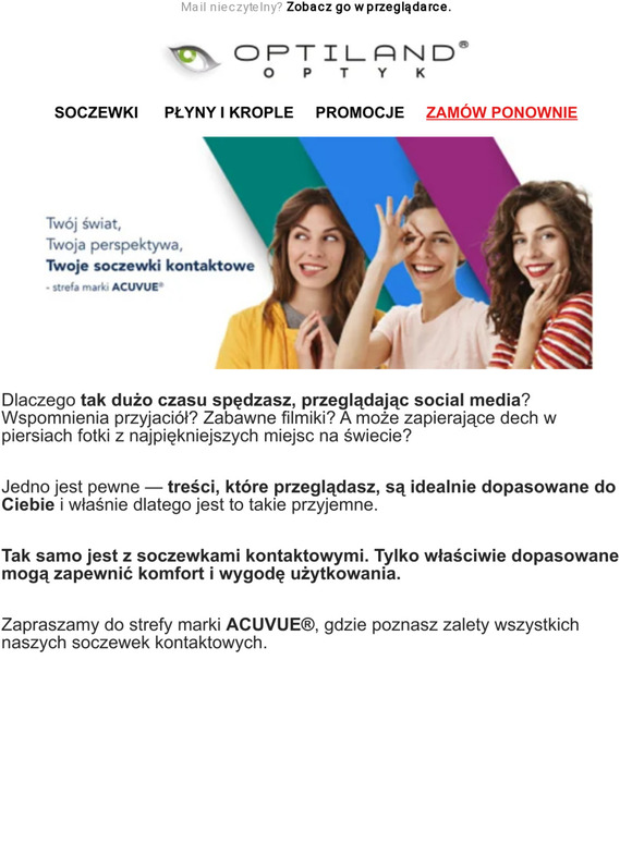 Zobacz soczewki idealnie dopasowane do Ciebie! 😍