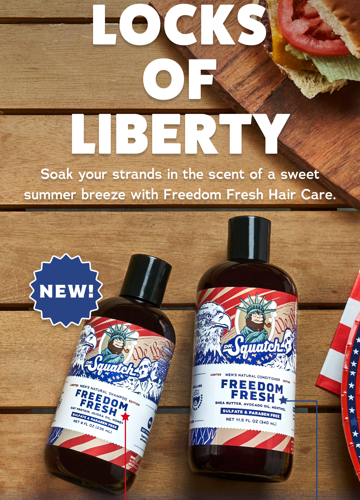 Dr. Squatch - Freedom Fresh Hair Care Kit (Shampoo / Conditioner)