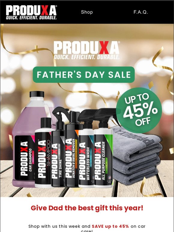👔 45% OFF - Father’s Day Sale!
