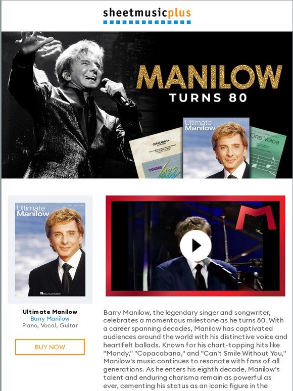 🎼 Discover New & Noteworthy | Barry Manilow turns 80