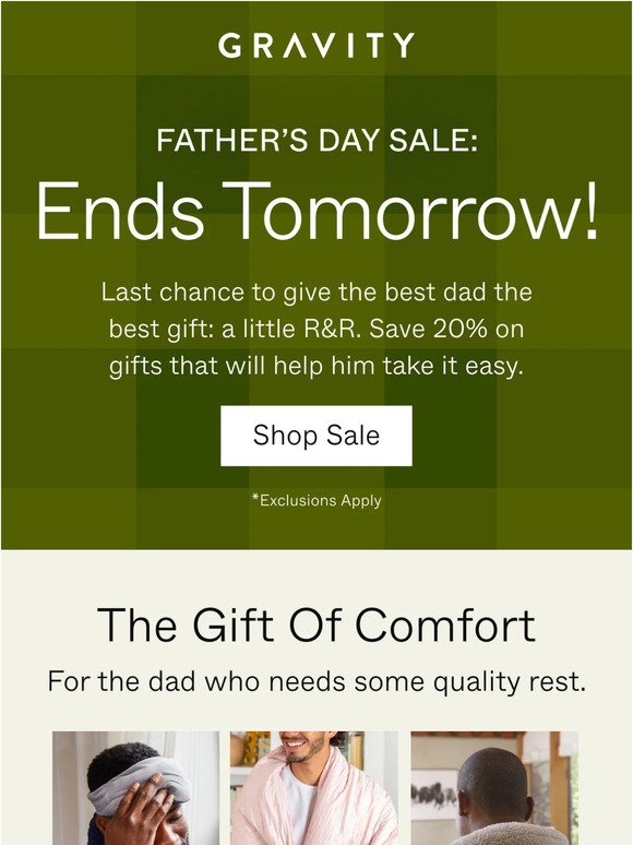 This is it! Father’s Day Sale ends tomorrow.