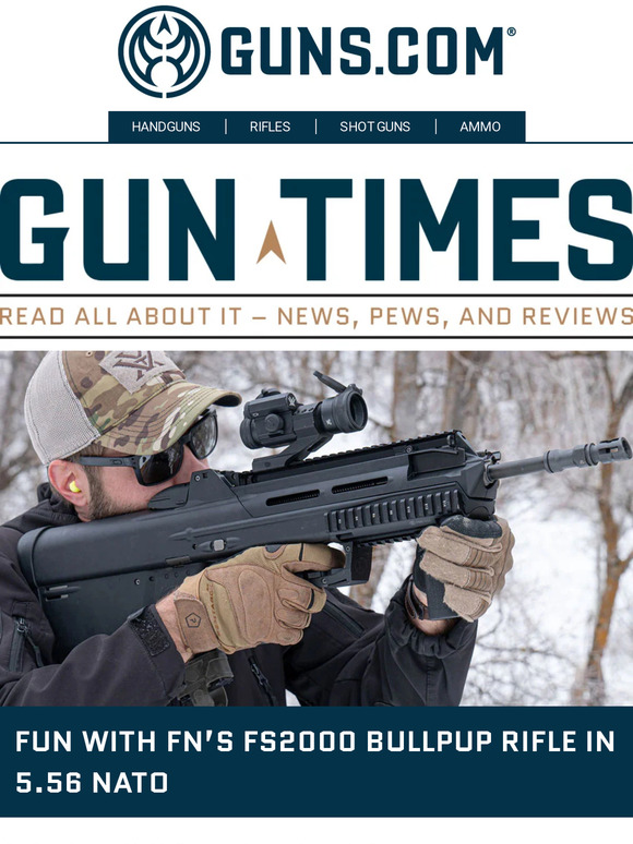 Guns.com: Gun Times - Fun With FN's FS2000 Bullpup Rifle In 5.56 NATO ...