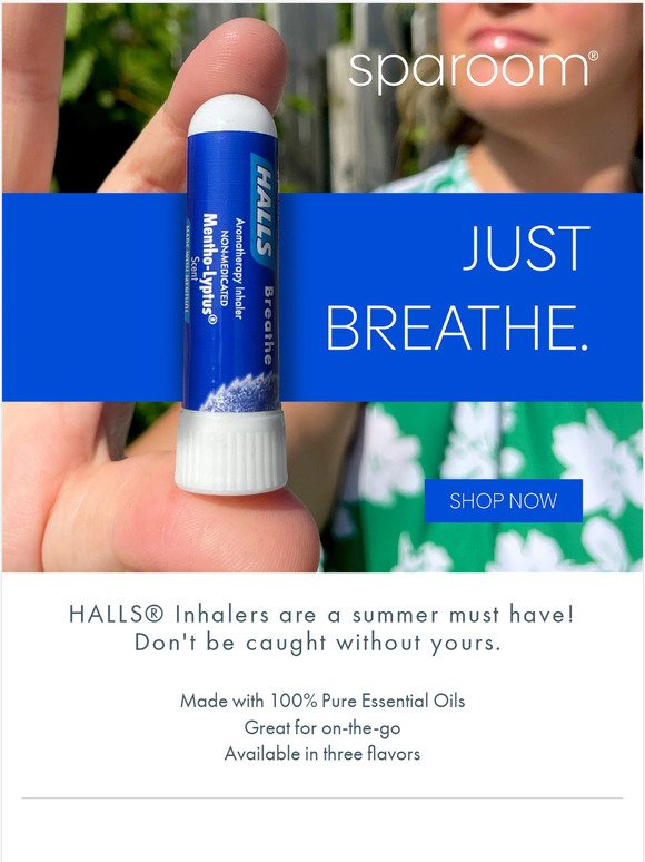 The Easiest Way to Breathe - Order your HALLS Inhaler 💧