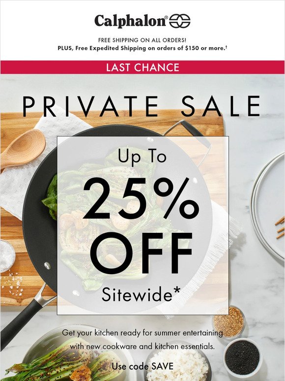 Last Chance: Private Sale Ends Tonight!