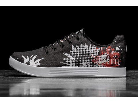 BLACK CACTUS BLOSSOM CANVAS TRAINER (WOMEN'S)