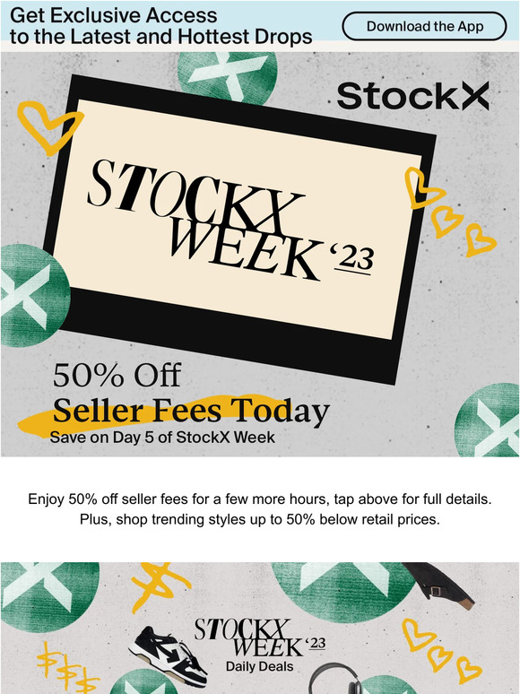 Final Hours. 50% Off Seller Fees