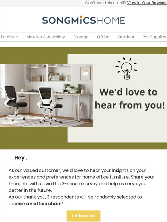 How do you feel about our home office products?