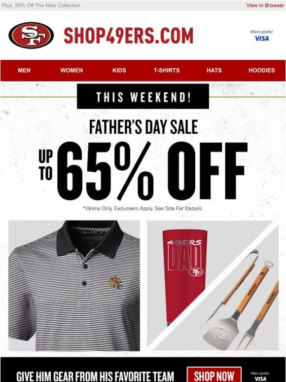 Black Friday Deals on San Francisco 49ers Merchandise, 49ers Discounted  Gear, Clearance 49ers Apparel