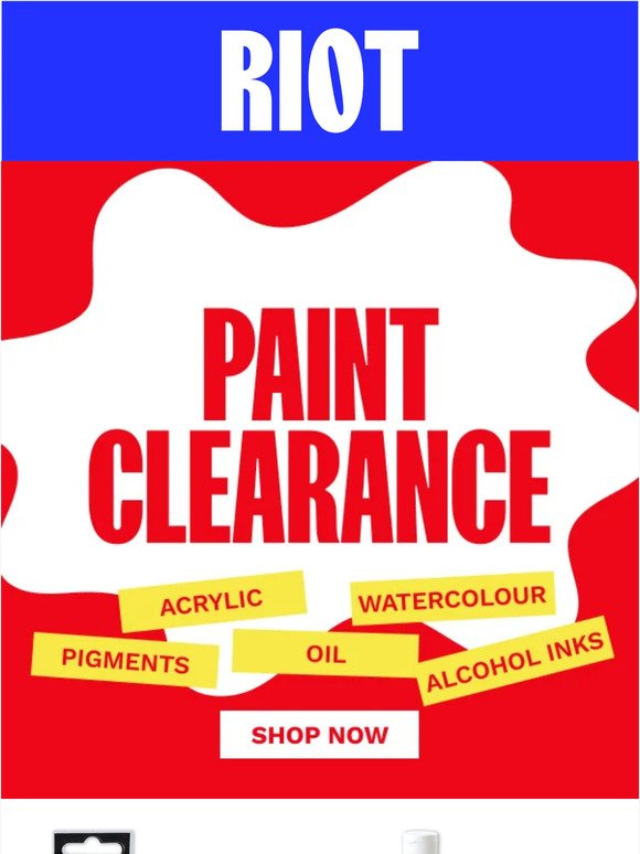 💥  Deals of the week! Paint Clearance prices from $1