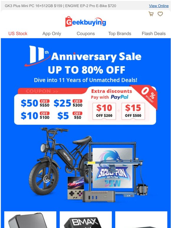 🎉Anniversary Sale | Max 80% Off + $50 Off Coupon | 🇺🇸 US Direct Shipping!