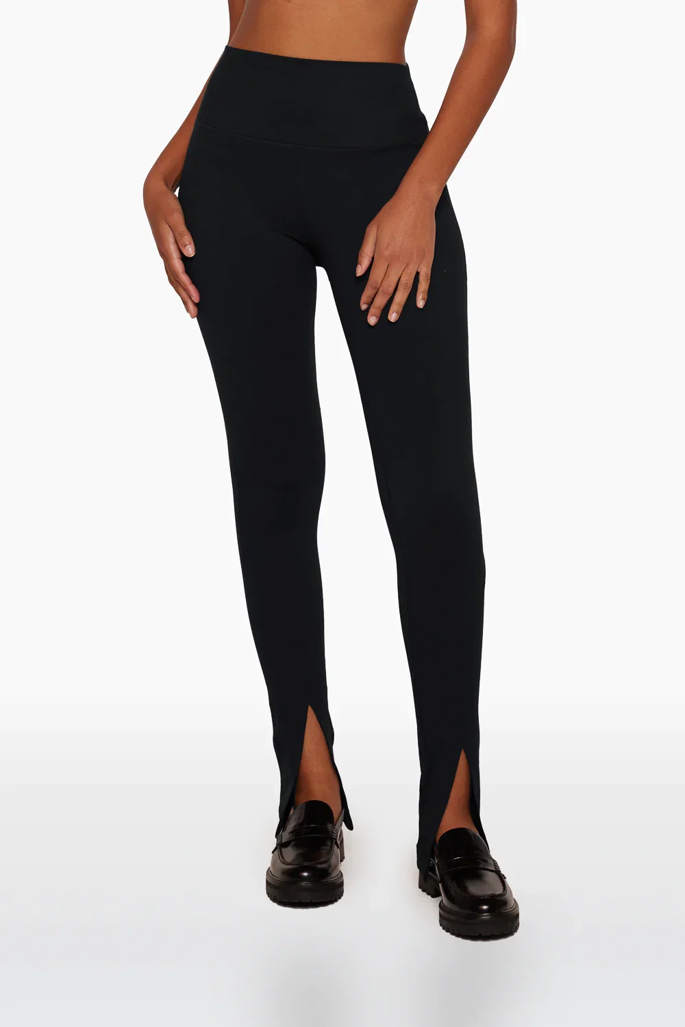 Image of LUXFORM® FRONT SLIT LEGGINGS - ONYX