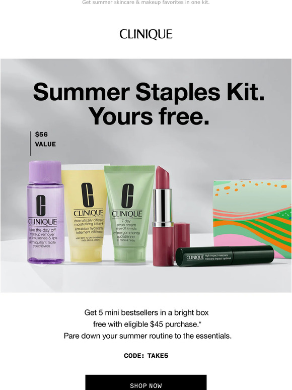 Clinique: This FREE gift has up to a $120 value. Get it now with ...