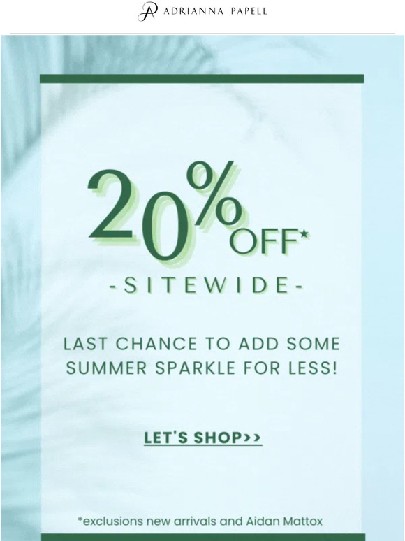 HOURS LEFT: 20% Off