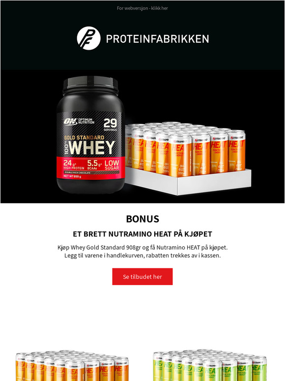 Få et brett Nutramino HEAT på kjøpet