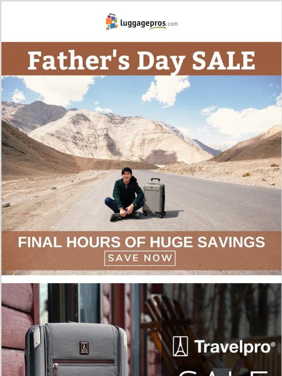 Final Hours of Father's Day Savings!