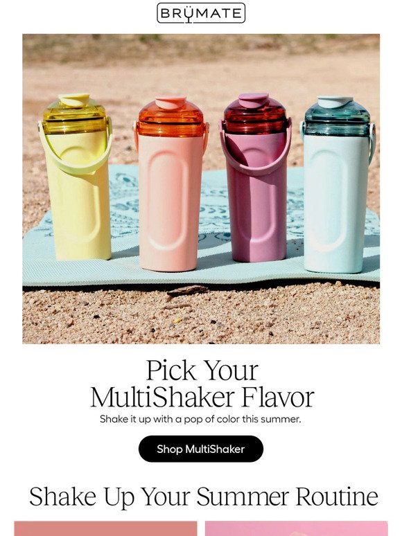 NEW Emily Fauver Brumate Daydream Multishaker With Daydream Straw Lid