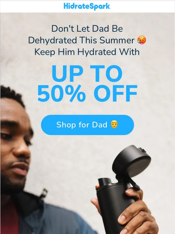 Better late than never ⌛ Get dad a health-boosting gift 😬🩵