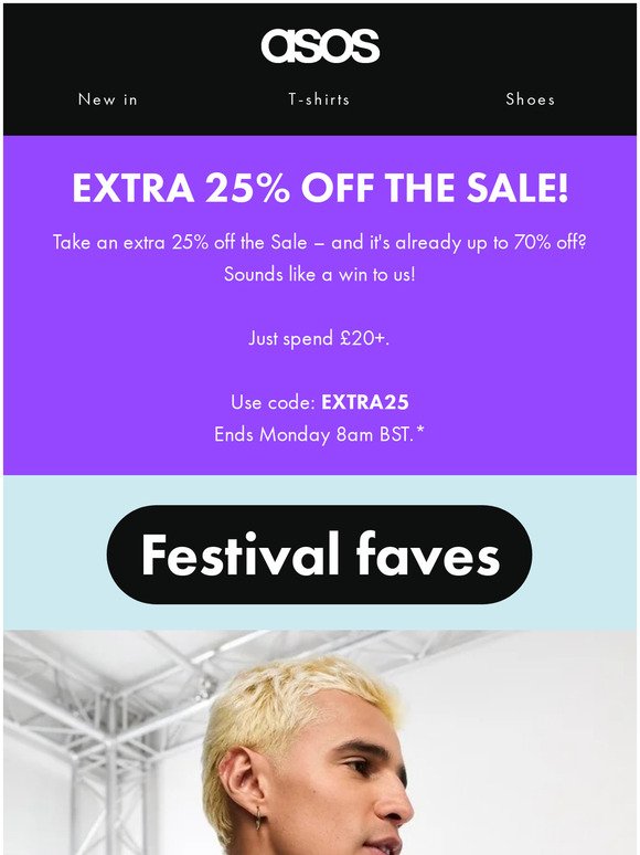 An extra 25% off the SALE! 🛍
