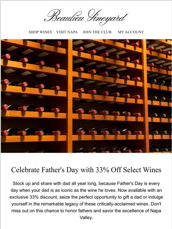 33% Off Select Bottles | Celebrate Father's Day with Remarkable Wine