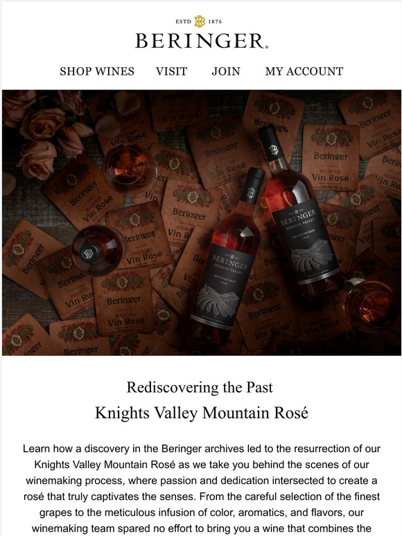 Knights Valley Mountain Rosé - Rediscovering the Past