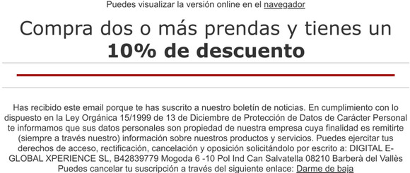 Último día para usar tu 10% de descuento