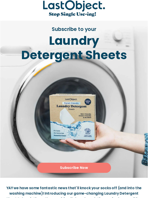 Subscribe to your Laundry Detergent Sheets!!