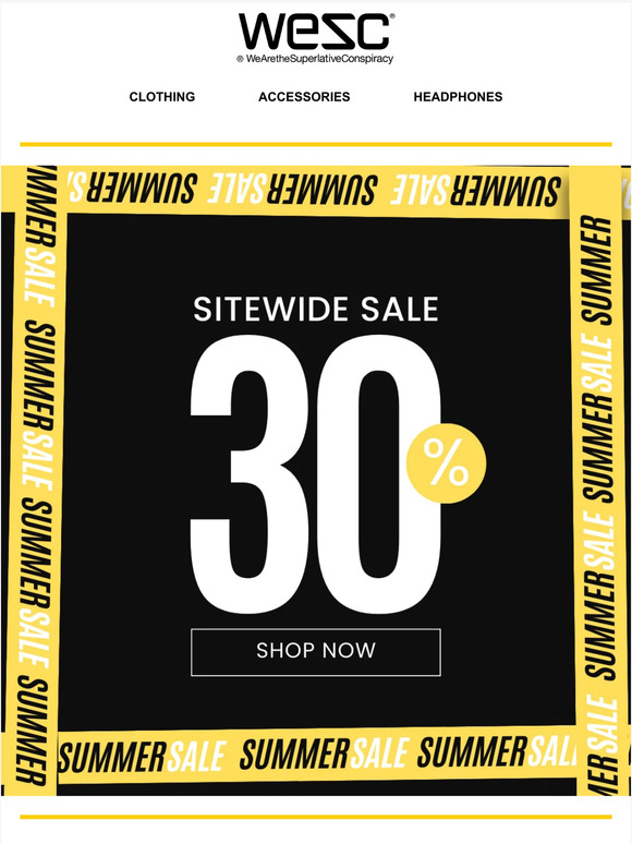 Score 10% Extra Off Now at WESC! 💰